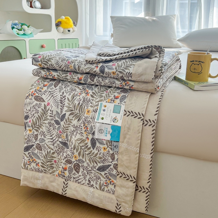 91家纺网 家纺一手货源 找家纺 大世界被王 2025新款全棉纯棉健康夏被夏凉被空调被 轻盈如羽