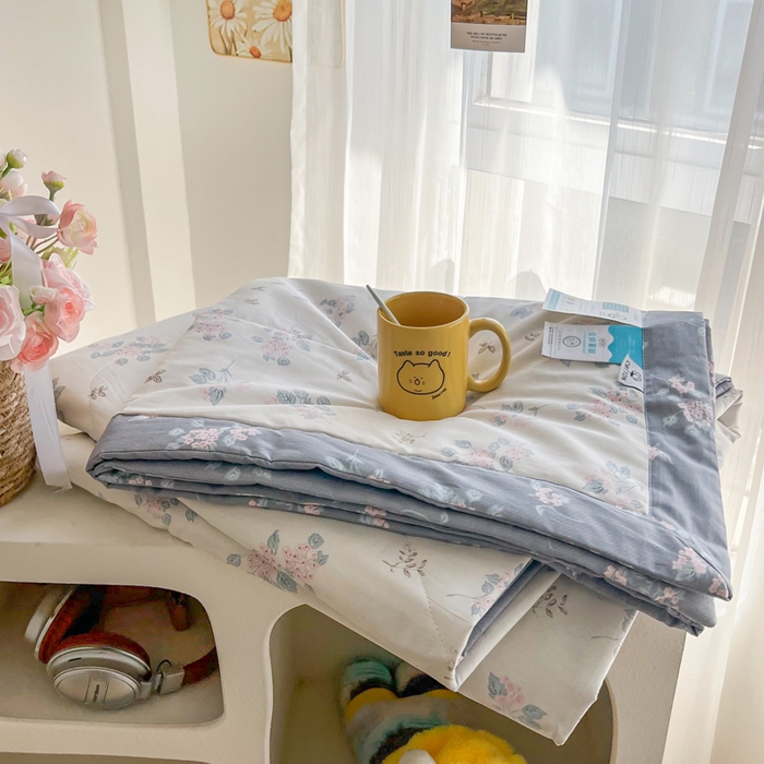 大世界被王 2025新款全棉纯棉健康夏被夏凉被空调被 柏林花涧米