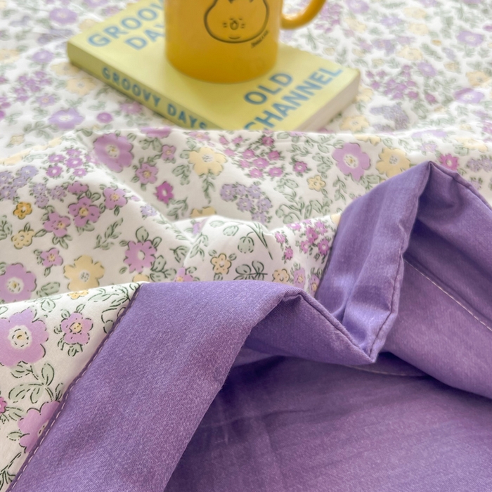 91家纺网 家纺一手货源 找家纺 大世界被王 2025新款全棉纯棉健康夏被夏凉被空调被 半夏花语