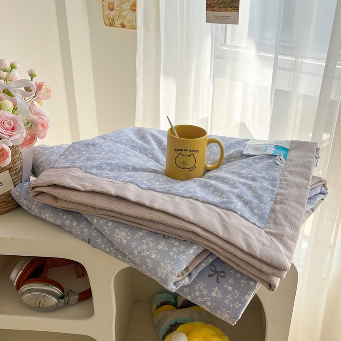 大世界被王 2025新款全棉纯棉健康夏被夏凉被空调被 江南春色