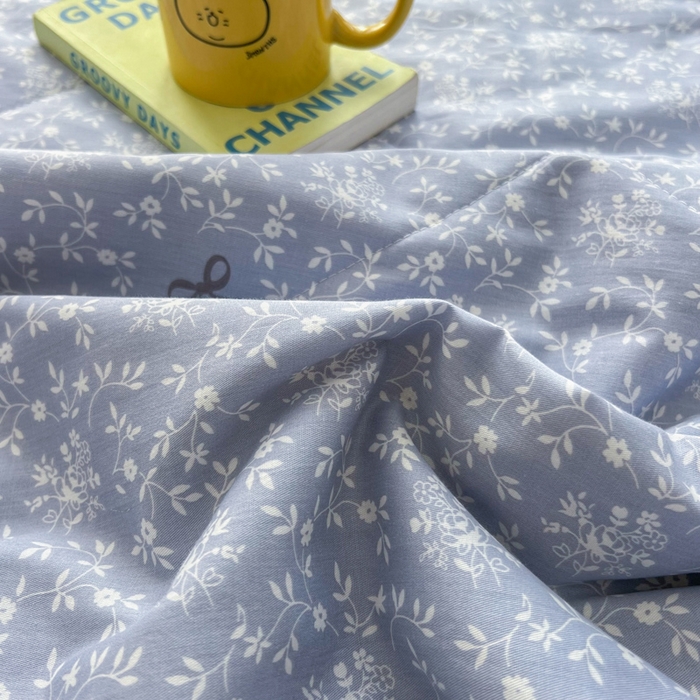 91家纺网 家纺一手货源 找家纺 大世界被王 2025新款全棉纯棉健康夏被夏凉被空调被 江南春色