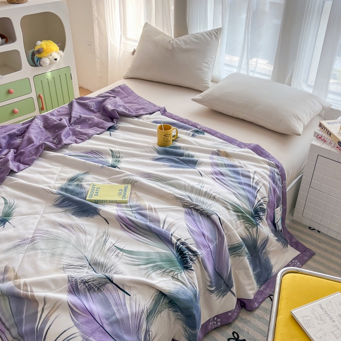 91家纺网 家纺一手货源 找家纺 大世界被王 2025新款全棉纯棉健康夏被夏凉被空调被 千帆羽毛