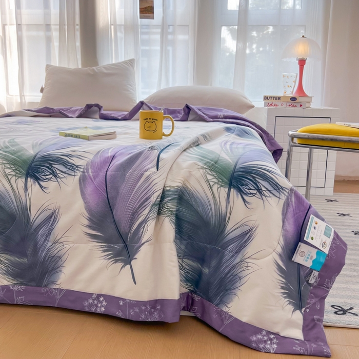 91家纺网 家纺一手货源 找家纺 大世界被王 2025新款全棉纯棉健康夏被夏凉被空调被 千帆羽毛