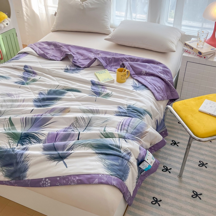 91家纺网 家纺一手货源 找家纺 大世界被王 2025新款全棉纯棉健康夏被夏凉被空调被 千帆羽毛