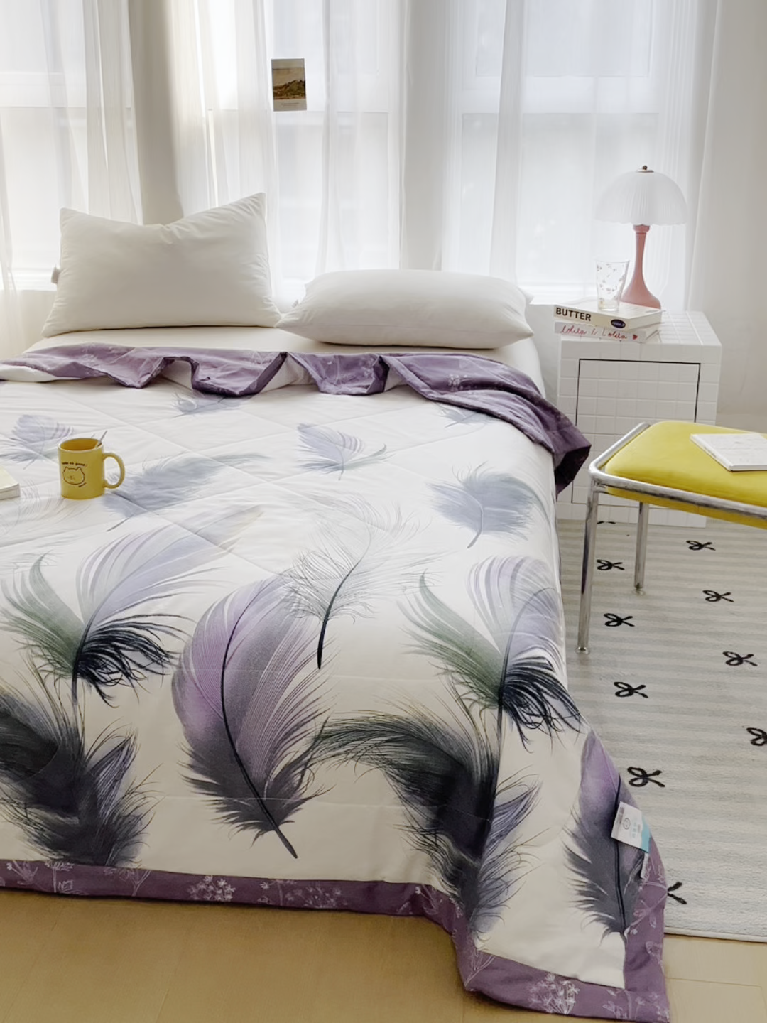 91家纺网 家纺一手货源 找家纺 大世界被王 2025新款全棉纯棉健康夏被夏凉被空调被 千帆羽毛