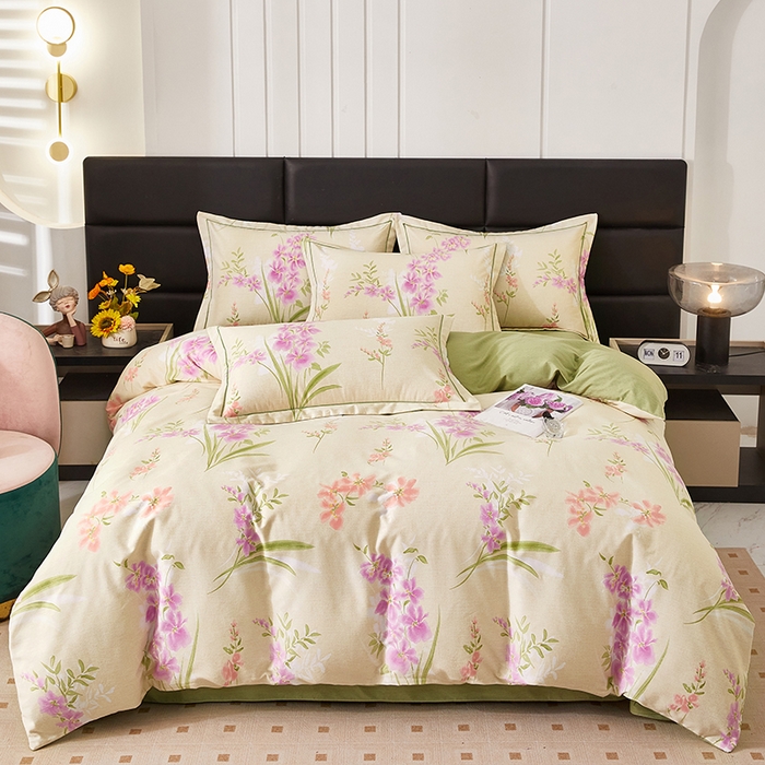 91家纺网 家纺一手货源 找家纺 雲归梦 2025新款纯棉加厚磨毛多规格磨毛四件套 长相思-绿