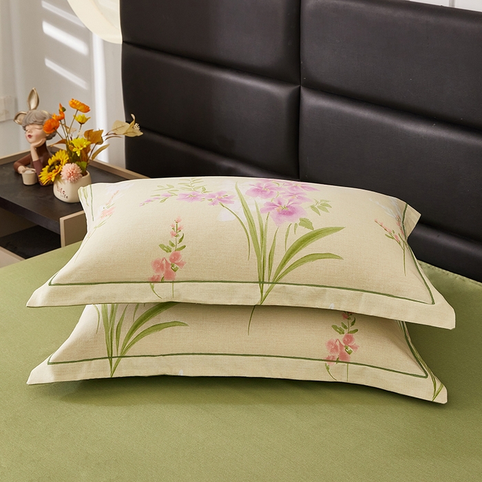 91家纺网 家纺一手货源 找家纺 雲归梦 2025新款纯棉加厚磨毛多规格磨毛四件套 长相思-绿