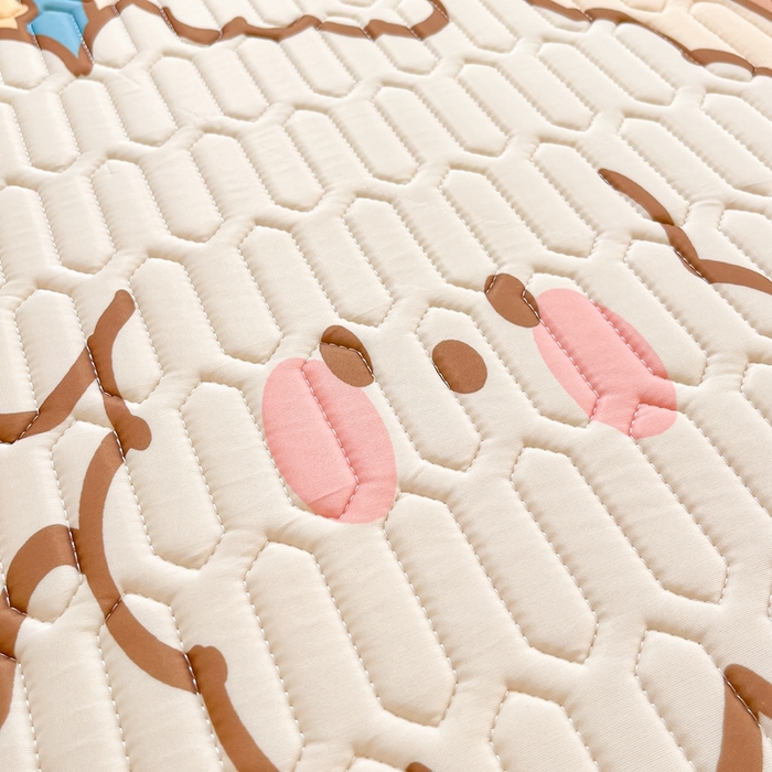 91家纺网 家纺一手货源 找家纺 川悦生活 2025新款大阪宿舍凉感丝凉席 晚安夏洛