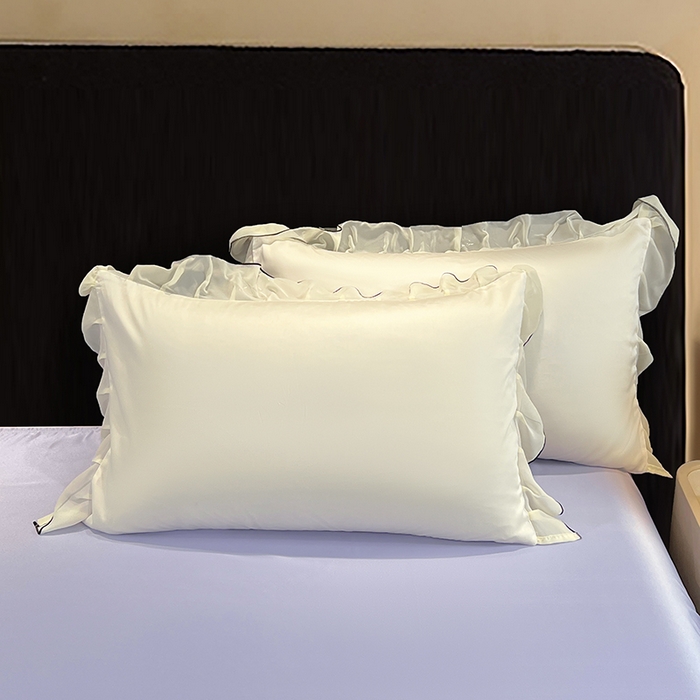 91家纺网 家纺一手货源 找家纺 （总）梦舒羽 2025新款刺绣水洗真丝花边夏被四件套宿舍夏凉被床单枕套三件套-花韵花边款