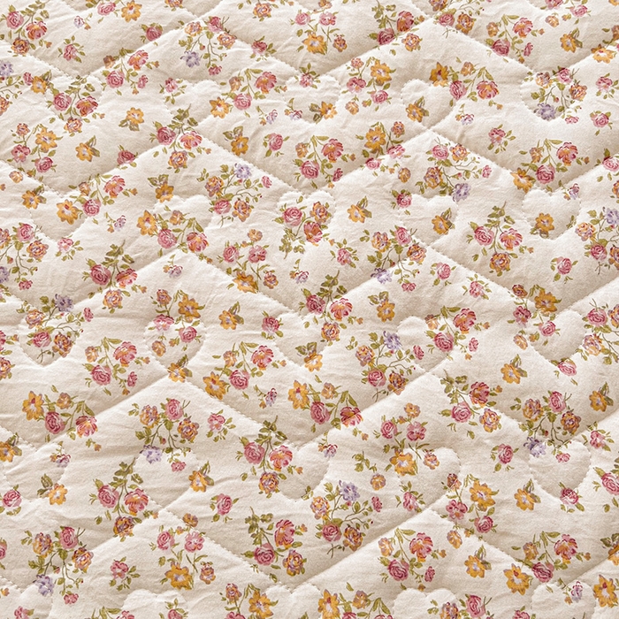 91家纺网 家纺一手货源 找家纺 宜凡家纺 2025新款糯糯棉全夹棉床笠式床裙四件套 繁花熙悦