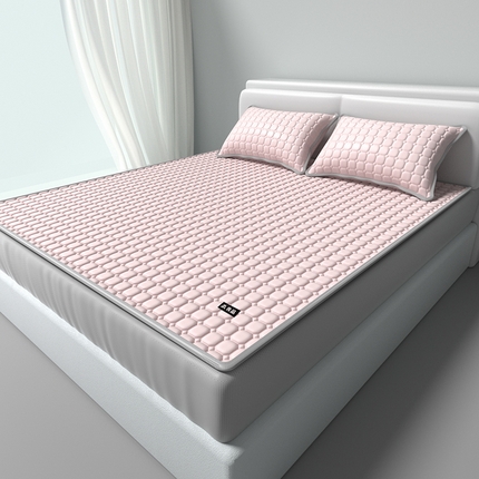 91家纺网 家纺一手货源 找家纺 （总）简一 2025新款无印风方块乳胶凉席系列-床笠款