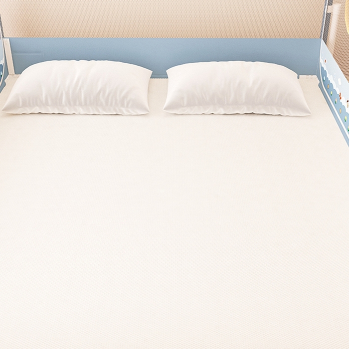 91家纺网 家纺一手货源 找家纺 迪凡保罗蚊帐 2025新款2508围栏级防摔数码印花坐床蚊帐 蓝灰