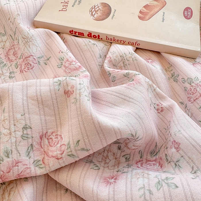 91家纺网 家纺一手货源 找家纺 壹号库 2025新款A类提花有氧彩竺绵四件套 桃花诺