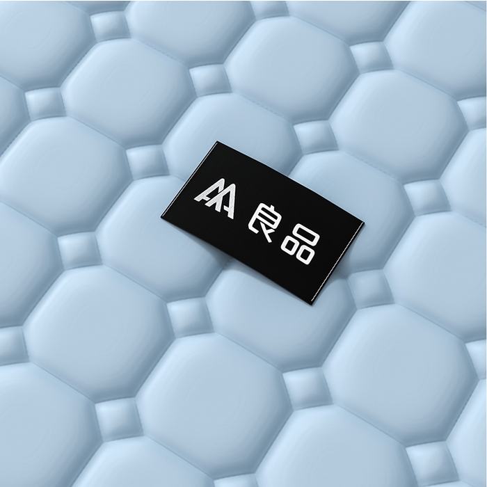 91家纺网 家纺一手货源 找家纺 （总）简一 2025新款无印风方块乳胶凉席系列-床单款