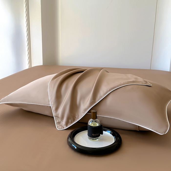 91家纺网 家纺一手货源 找家纺 百寐 2025新款60S兰精天丝夏被系列 冰咖啡