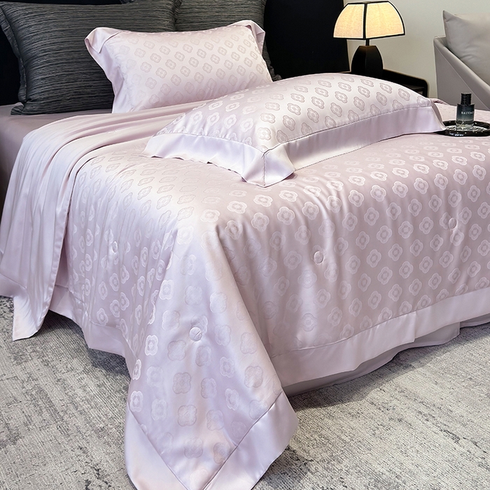 91家纺网 家纺一手货源 找家纺 （总）奥汀洛家纺 2025新款天丝夏被四件套-华尔兹