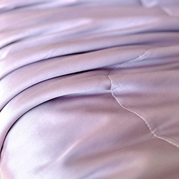 91家纺网 家纺一手货源 找家纺 百寐 2025新款60S兰精天丝夏被系列 芝兰紫