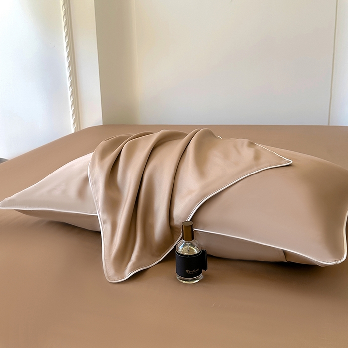 91家纺网 家纺一手货源 找家纺 百寐 2025新款60S兰精天丝夏被系列 冰咖啡+碳灰