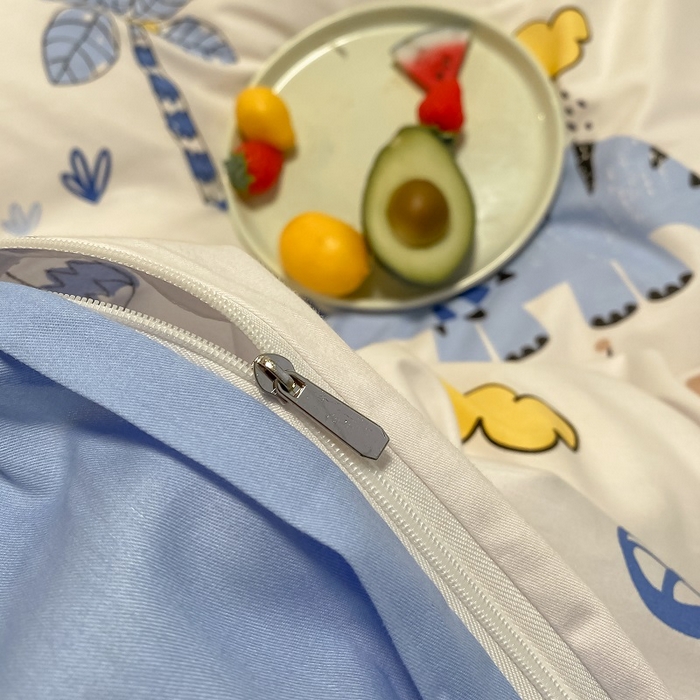 91家纺网 家纺一手货源 找家纺 吉象家纺13070全棉四件套纯棉四件套直播小清新男孩女趣味恐龙