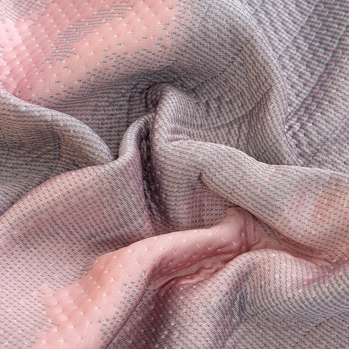 91家纺网 家纺一手货源 找家纺 冬然家纺2025新款冰豆豆榻榻米凉席 梦幻气球-粉