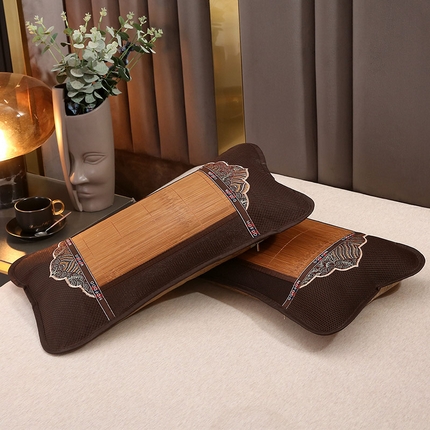 91家纺网 家纺一手货源 找家纺 （总）纽乐家纺 2025新款夏季夏凉席枕冰藤竹条竹席枕芯草席麻将凉席茶香枕头