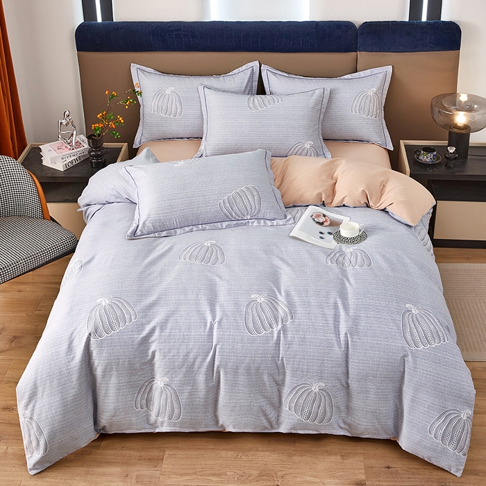 91家纺网 家纺一手货源 找家纺 雲归梦 2025新款纯棉加厚磨毛多规格磨毛四件套 缤纷果园