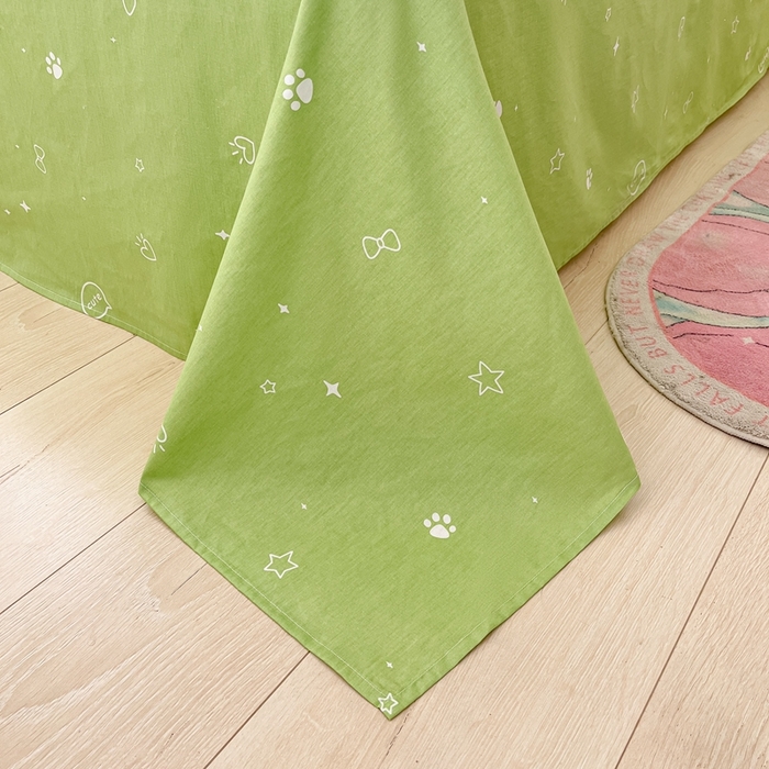 91家纺网 家纺一手货源 找家纺 吉象家纺13070全棉四件套纯棉四件套直播小清新男孩女卡皮巴拉