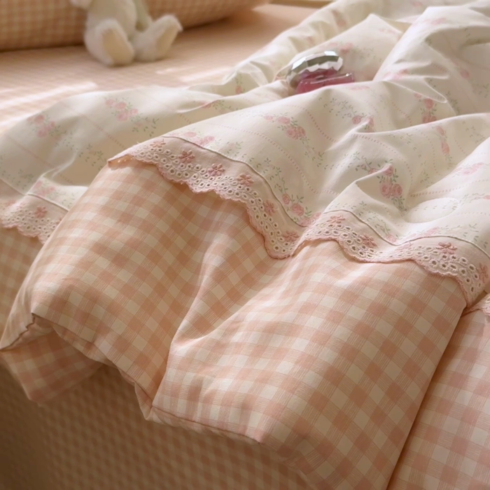 91家纺网 家纺一手货源 找家纺 （总）安莱生活2025新款全棉纯棉小碎花刺绣花边款夏被夏凉被空调被