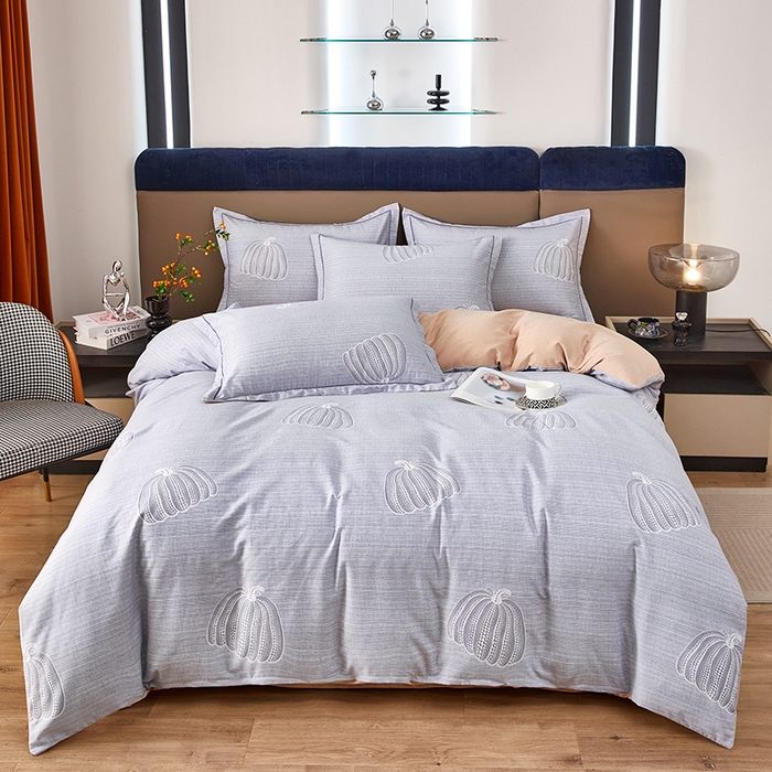 91家纺网 家纺一手货源 找家纺 雲归梦 2025新款纯棉加厚磨毛多规格磨毛四件套 缤纷果园