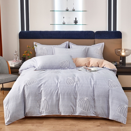 雲归梦 2025新款纯棉加厚磨毛多规格磨毛四件套 缤纷果园