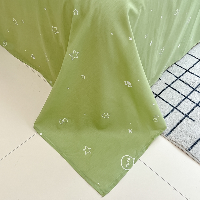 91家纺网 家纺一手货源 找家纺 吉象家纺13070全棉四件套纯棉四件套直播小清新男孩女微笑天团