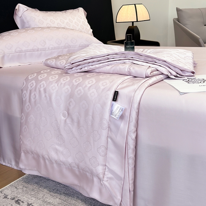 91家纺网 家纺一手货源 找家纺 （总）奥汀洛家纺 2025新款天丝夏被四件套-华尔兹