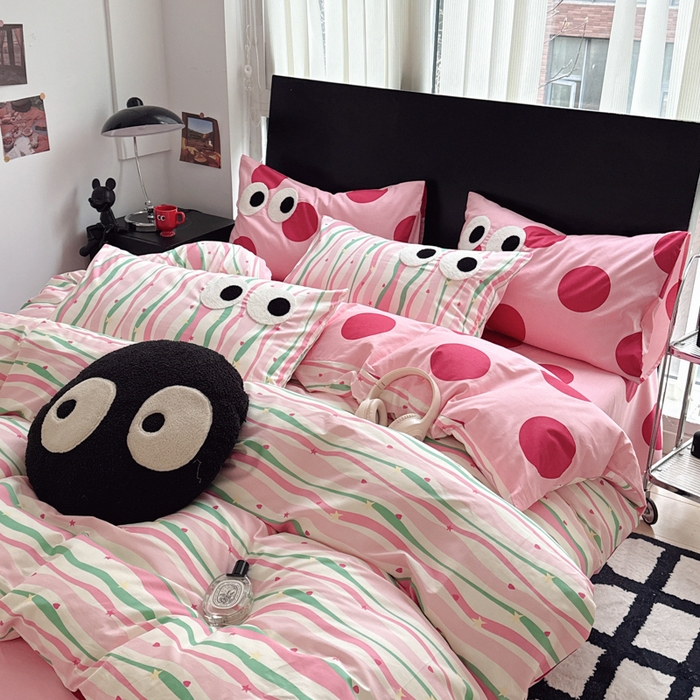 91家纺网 家纺一手货源 找家纺 （总）吉象 2025新款大眼睛毛巾绣四件套