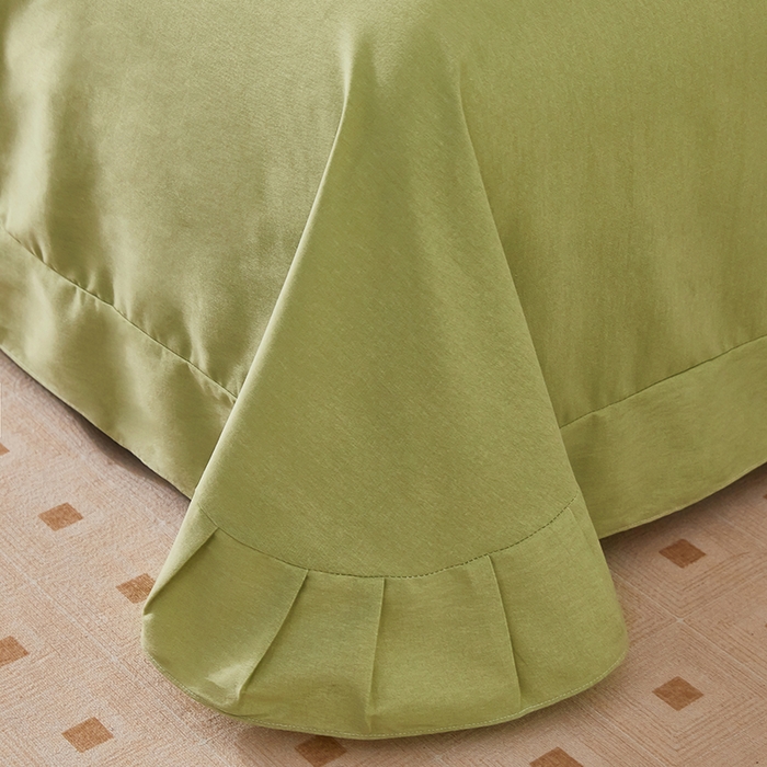 91家纺网 家纺一手货源 找家纺 雲归梦 2025新款纯棉加厚磨毛多规格磨毛四件套 长相思-绿