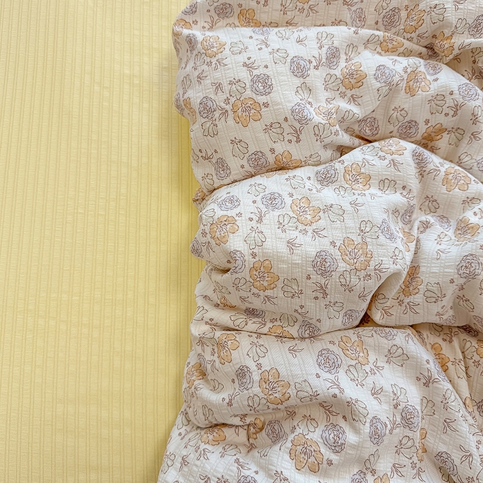 91家纺网 家纺一手货源 找家纺 壹号库 2025新款A类提花有氧彩竺绵四件套 春和