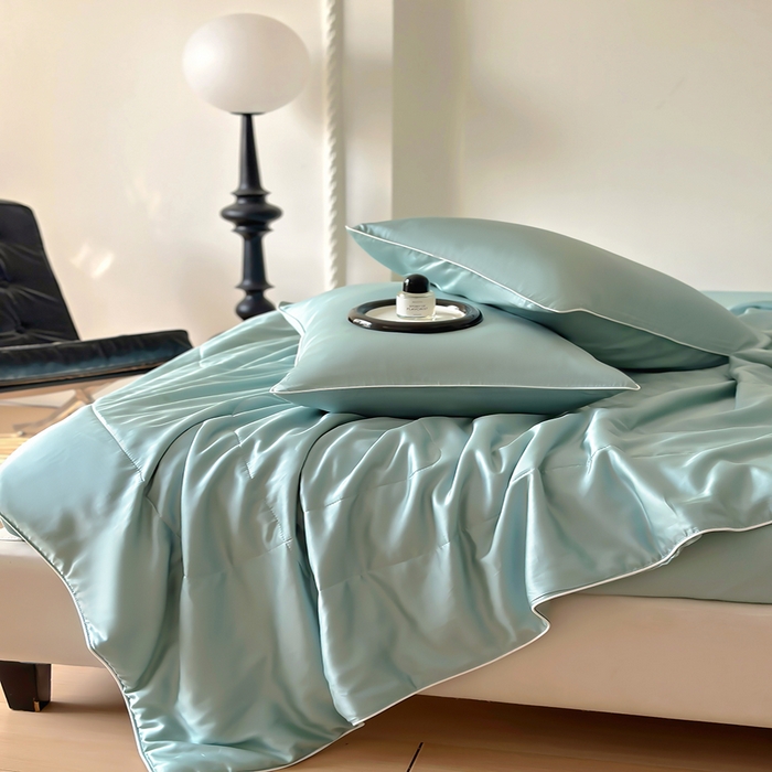 91家纺网 家纺一手货源 找家纺 百寐 2025新款60S兰精天丝夏被系列 芬兰