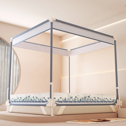 91家纺网 家纺一手货源 找家纺 （总）迪凡保罗蚊帐 2025新款2508围栏级防摔数码印花坐床蚊帐