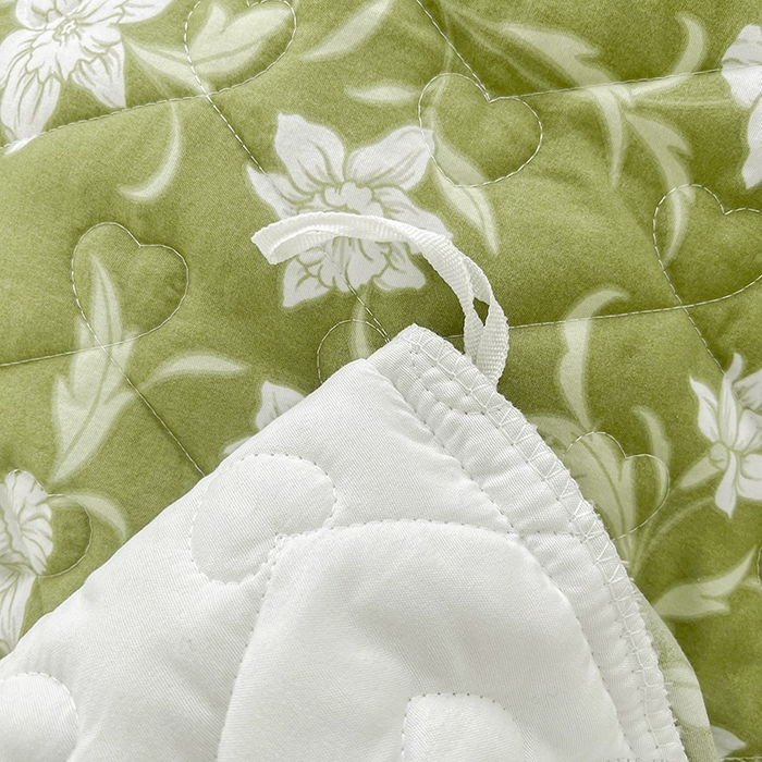 91家纺网 家纺一手货源 找家纺 宜凡家纺 2025新款糯糯棉全夹棉床笠式床裙四件套 后庭花