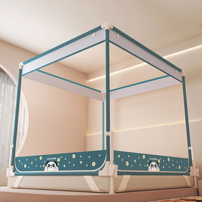 91家纺网 家纺一手货源 找家纺 （总）迪凡保罗蚊帐 2025新款2508围栏级防摔数码印花坐床蚊帐