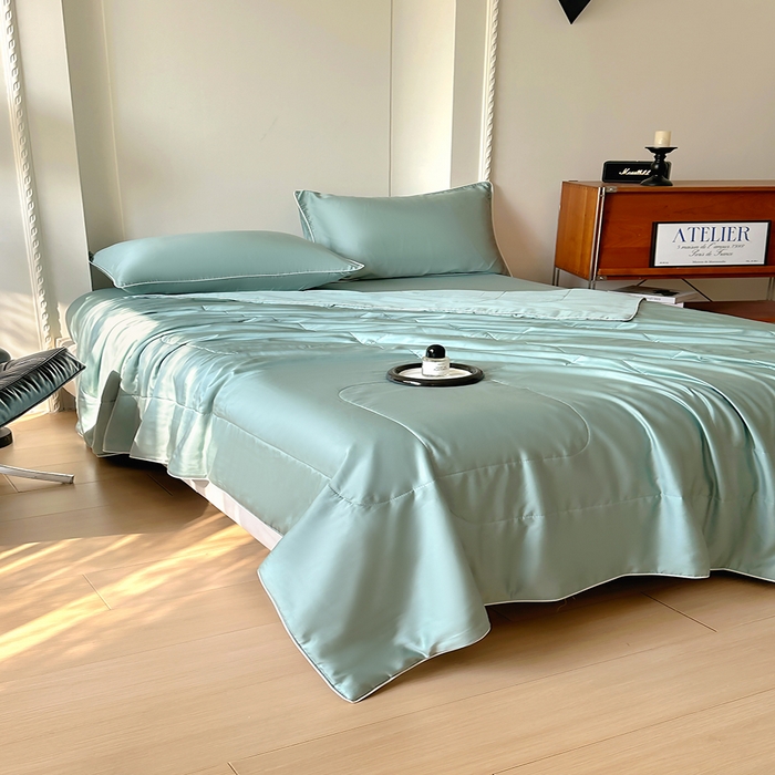 91家纺网 家纺一手货源 找家纺 百寐 2025新款60S兰精天丝夏被系列 芬兰