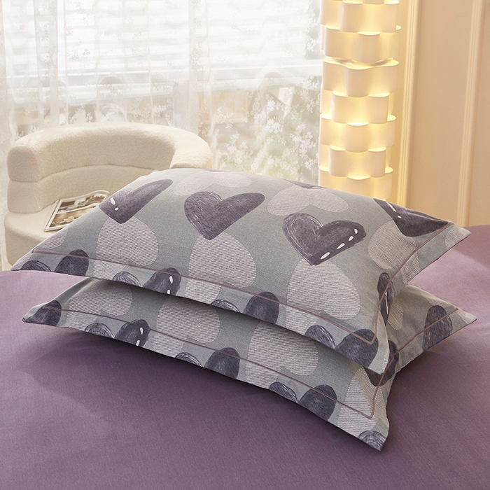 91家纺网 家纺一手货源 找家纺 雲归梦 2025新款纯棉加厚磨毛多规格磨毛四件套 悦动之心