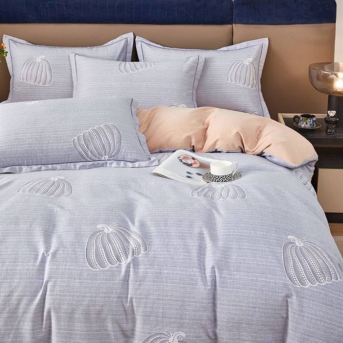 91家纺网 家纺一手货源 找家纺 雲归梦 2025新款纯棉加厚磨毛多规格磨毛四件套 缤纷果园