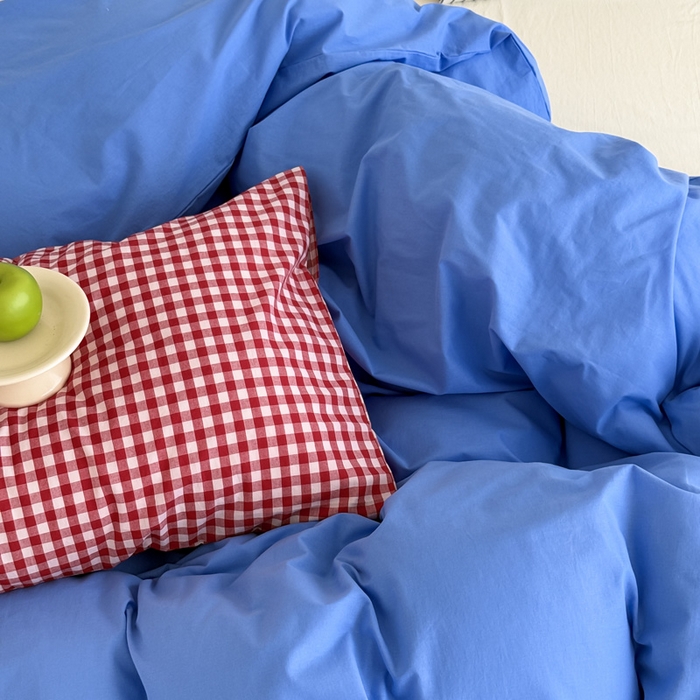 91家纺网 家纺一手货源 找家纺 （总）艾沁2025新款全棉水洗棉撞色混搭四件套