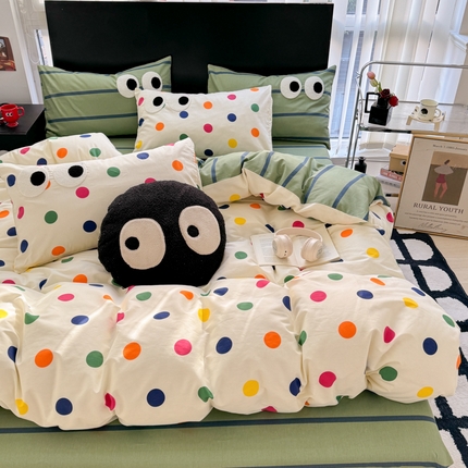 吉象 2025新款大眼睛毛巾绣四件套 大眼睛-多彩生活