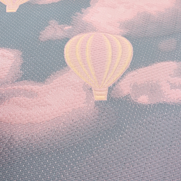 91家纺网 家纺一手货源 找家纺 冬然家纺2025新款冰豆豆榻榻米凉席 梦幻气球-粉