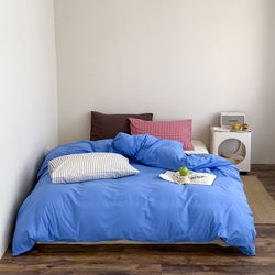 91家纺网 家纺一手货源 找家纺 （总）艾沁2025新款全棉水洗棉撞色混搭四件套,多伦多-枕套巧克力+红格,多伦多-枕套巧克力+黑细条,蓝色多瑙河-枕套蓝色+奶黄,蓝色多瑙河-枕套蓝色+字母,蓝色多瑙河-枕套奶黄+字母