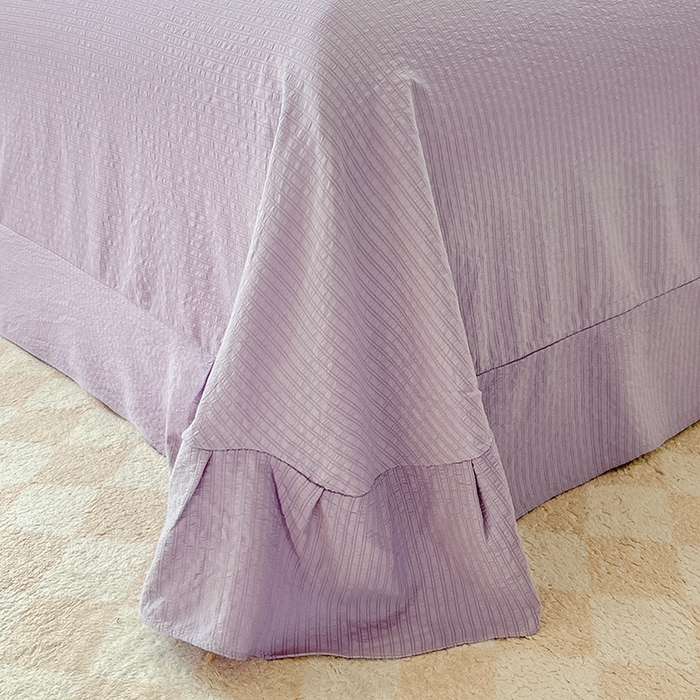 91家纺网 家纺一手货源 找家纺 壹号库 2025新款A类提花有氧彩竺绵四件套 陌上花开