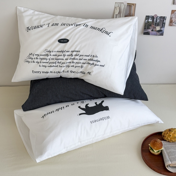 91家纺网 家纺一手货源 找家纺 （总）艾沁2025新款全棉数码印花单枕套