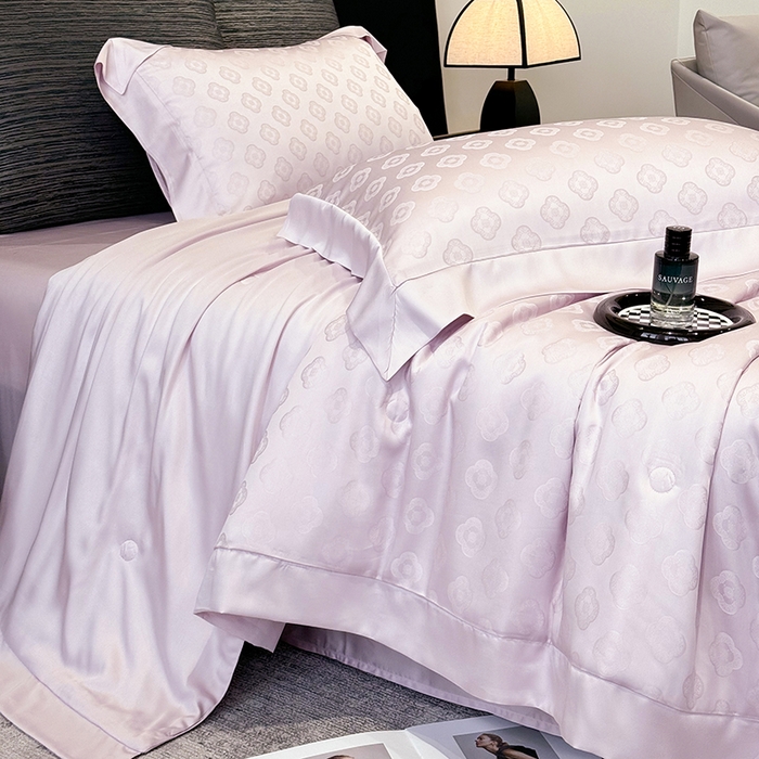 91家纺网 家纺一手货源 找家纺 （总）奥汀洛家纺 2025新款天丝夏被四件套-华尔兹