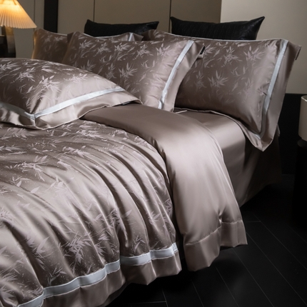 91家纺网 家纺一手货源 找家纺 （总）安莱生活2025新款天丝棉拼接暗合工艺四件套-邂逅系列